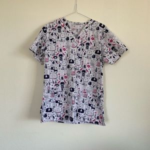 Puppies Scrub Top